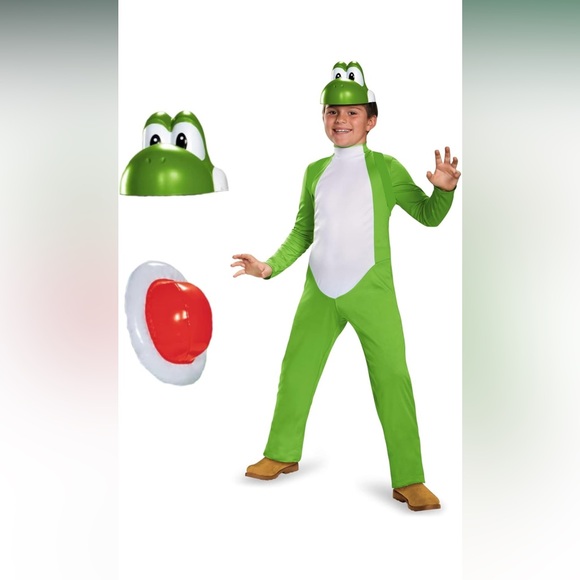 Nintendo Disguise Yoshi Deluxe Costume Costume Outfit - Picture 1 of 6